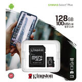 Карта памяти microSDXC UHS-I U1 Kingston Canvas Select Plus 128 ГБ, 100 МБ/с, Class 10, SDCS2/128GB миниатюра №0