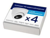Комплект AHD видеонаблюдения из 4 камер миниатюра №0